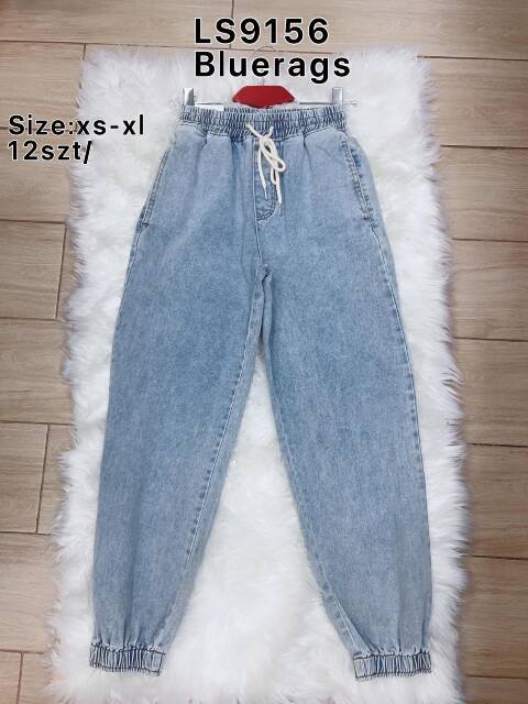 Jeansy damskie LS9156 1 kolor XS-XL