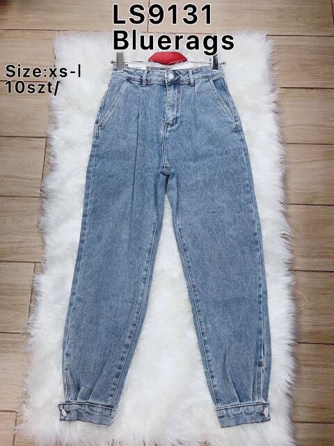 Jeansy damskie LS9131 1 kolor XS-L