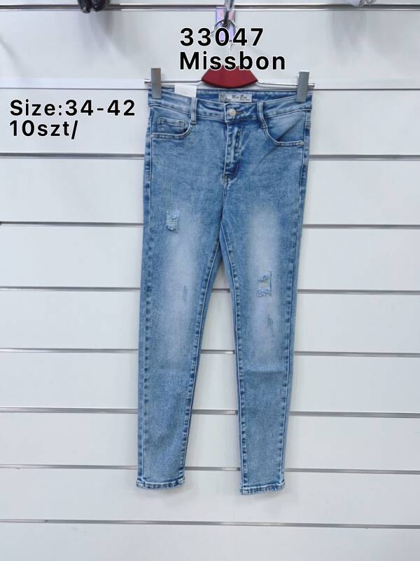 Jeansy damskie 33047 1 kolor 34-42 1