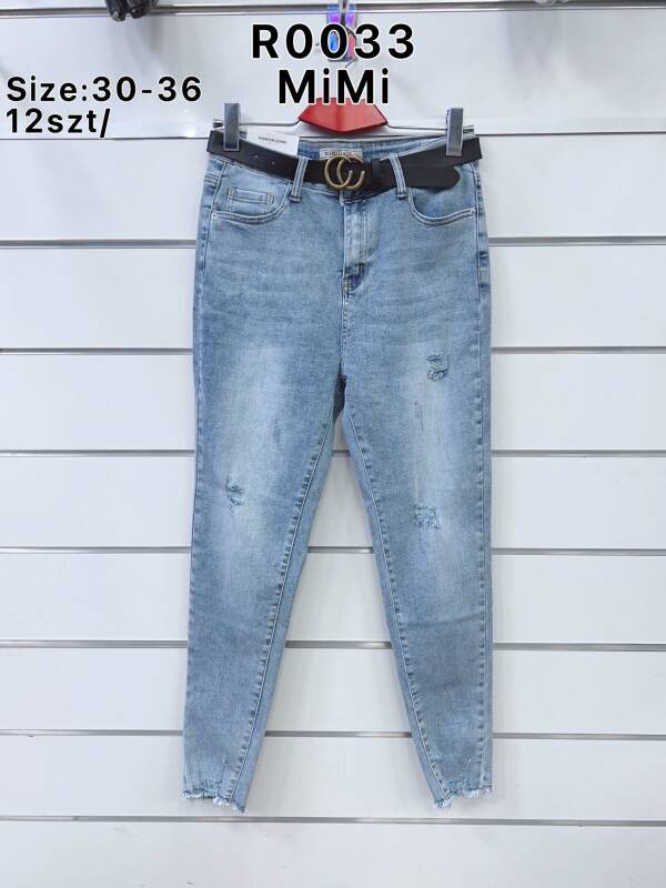 Jeansy damskie R0033 1 kolor 30-36 1