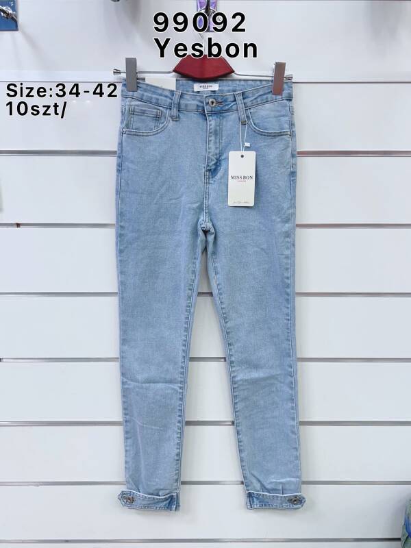 Jeansy damskie 99092 1 kolor 34-42 1
