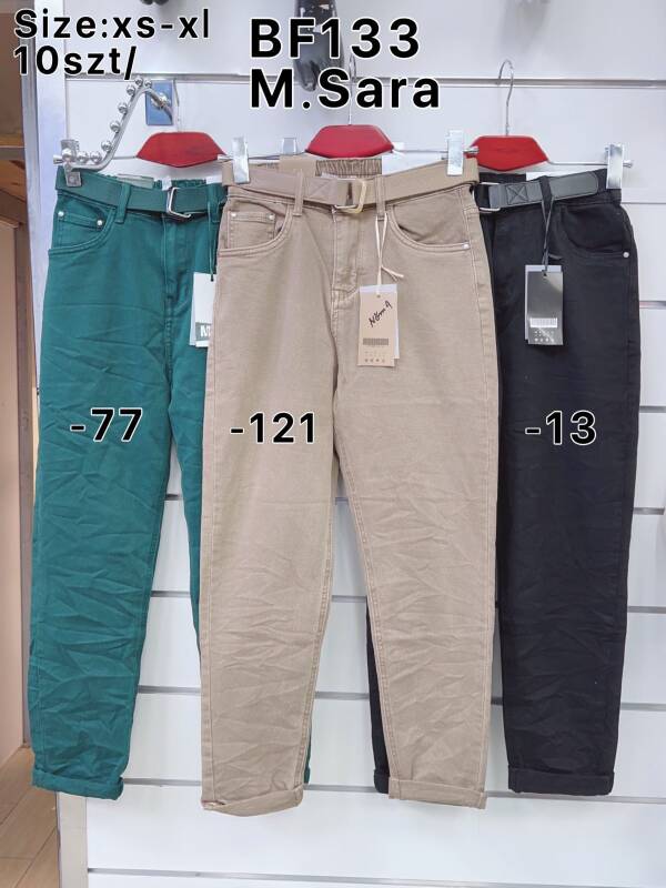 Jeansy damskie BF133 1 kolor XS-XL 1