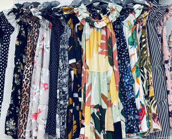 Sukienka damskie 7011 Mix kolor Standard (Towar Polskie)