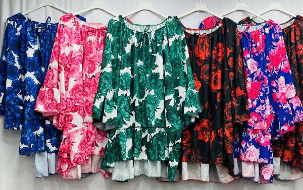 Sukienka damskie 7017 Mix kolor Standard (Towar Polskie) 1