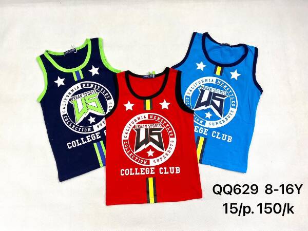 Bluzki chłopięce QQ629 Mix kolor 8-16