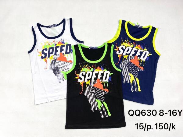 Bluzki chłopięce QQ630 Mix kolor 8-16 1