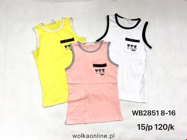 Bluzki dziewczęce WB2851 Mix kolor 8-16
