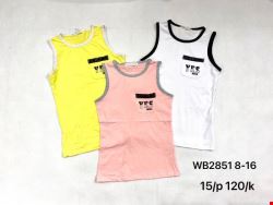 Bluzki dziewczęce WB2851 Mix kolor 8-16