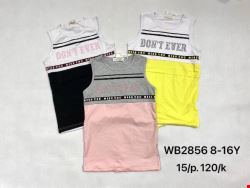 Bluzki dziewczęce WB2856 Mix kolor 8-16