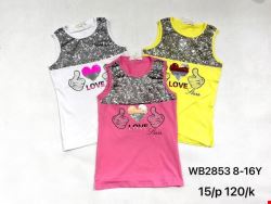 Bluzki dziewczęce WB2853 Mix kolor 8-16