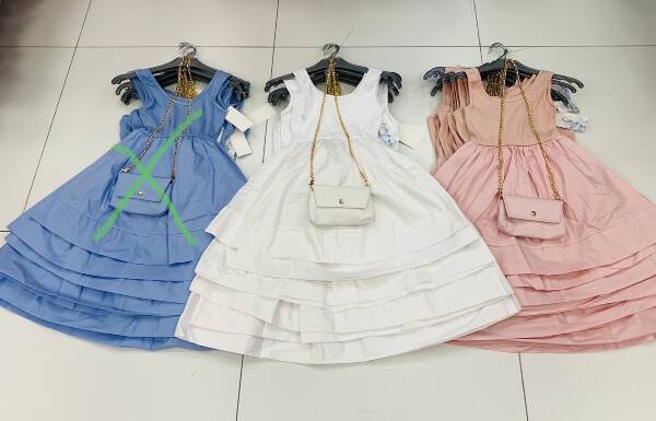 Sukienki dziewczęce 7410 1 kolor 4-14