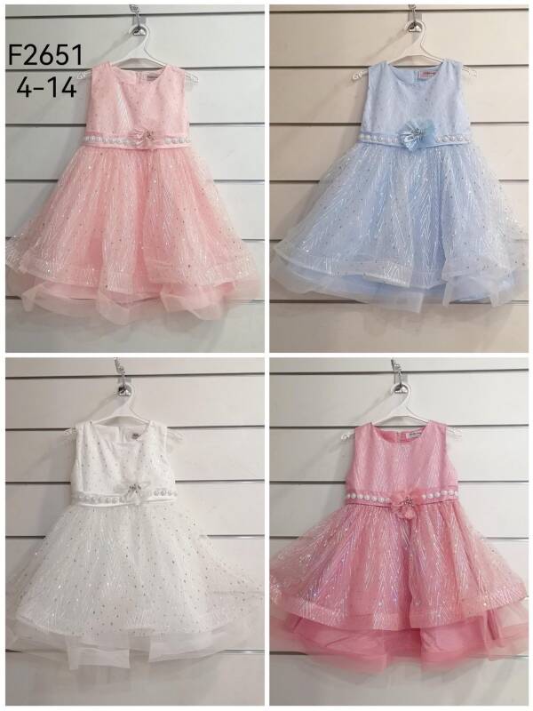 Sukienki dziewczęce 7439 1 kolor 4-14