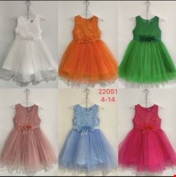 Sukienki dziewczęce 7442 1 kolor 4-14