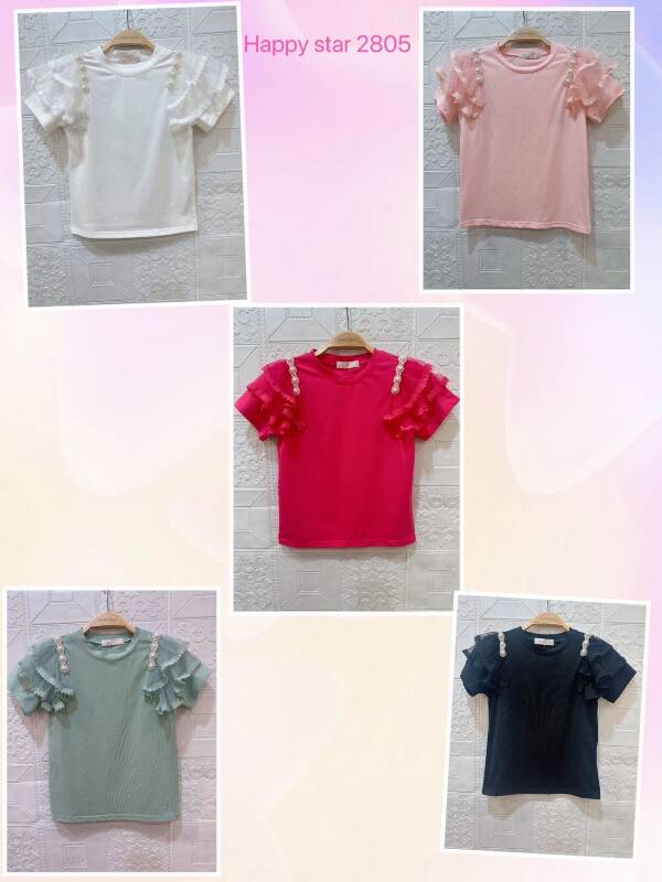  Komplet dziewczęcy 7448 1 kolor 4-14