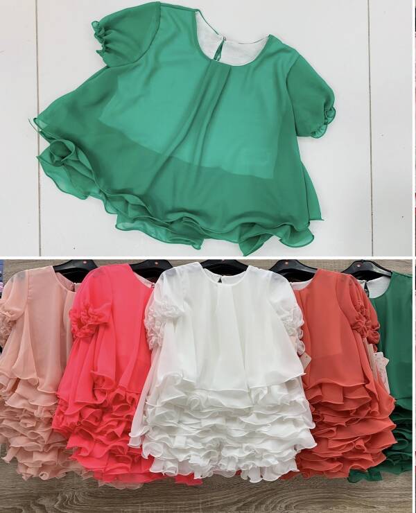  Komplet dziewczęcy 7465 1 kolor 4-14