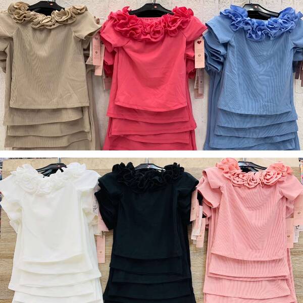  Komplet dziewczęcy 7468 1 kolor 4-14 1