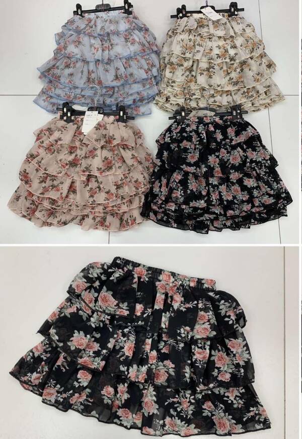 Spódnice dziewczęce 7479 1 kolor 4-14 1