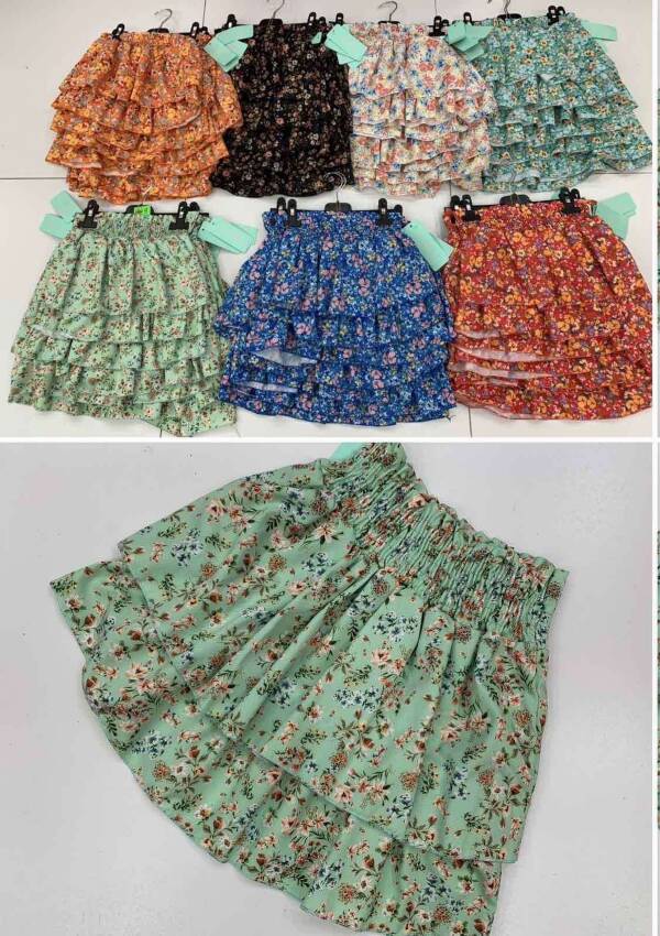 Spódnice dziewczęce 7482 1 kolor 4-14 1