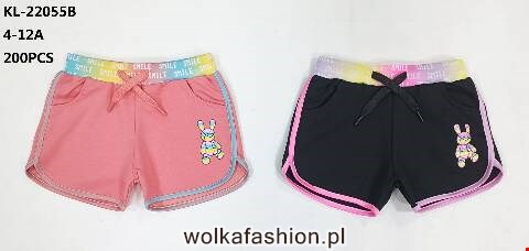 Szorty dziewczęce KL-22055B Mix kolor 4-12