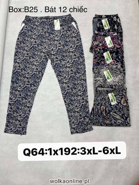 Spodnie damskie Q64 Mix kolor 3XL-6XL