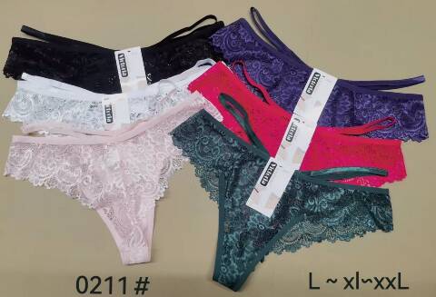 Majtki damskie 0211 Mix kolor L-2XL