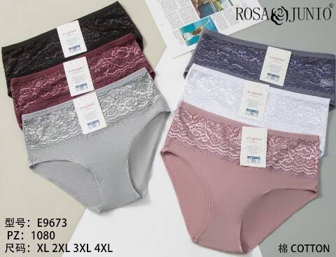 Majtki damskie E9673 Mix kolor XL-4XL