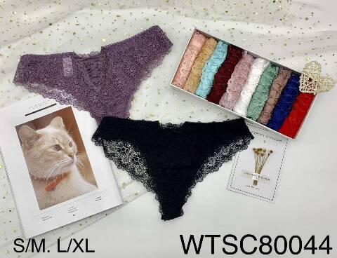 Majtki damskie 80044 Mix kolor S/M-LXL