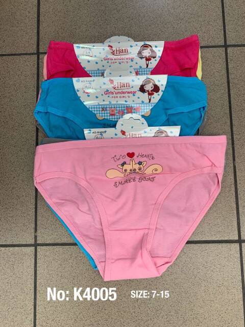 Majtki dziewczęce K4005 Mix kolor 7-15 1