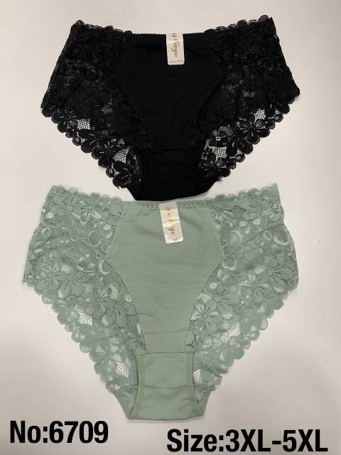 Majtki damskie 6709 Mix kolor 3XL-5XL 1