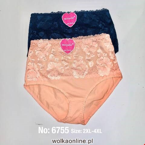 Majtki damskie 6755 Mix kolor 2XL-4XL