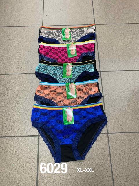 Majtki damskie 6029 Mix kolor XL-2XL 1