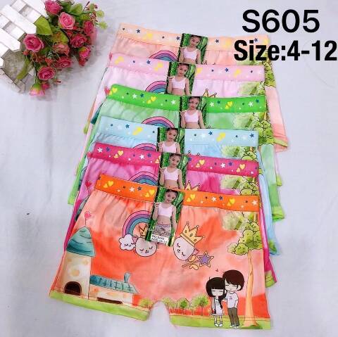 Bokserki dziewczęce S605 Mix kolor 7-12 1