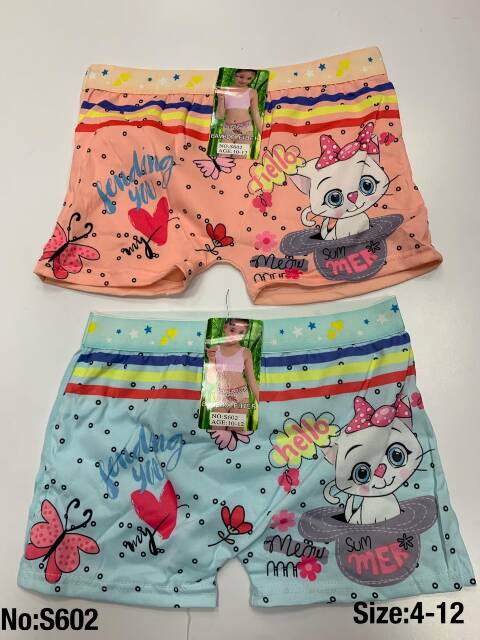 Bokserki dziewczęce S602 Mix kolor 4-12