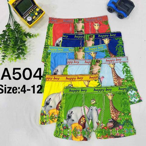 Bokserki chłopięce A504 Mix kolor 4-12 1