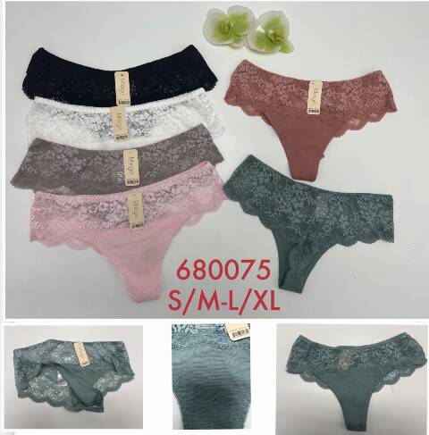 Stringi damskie 680075 Mix kolor S/M-L/XL