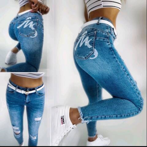 Jeansy damskie 9192 1 kolor 34-42