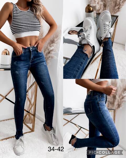 Jeansy damskie 9193 1 kolor 34-42