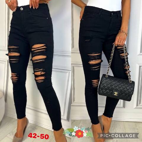 Jeansy damskie 9194 1 kolor 42-50 1