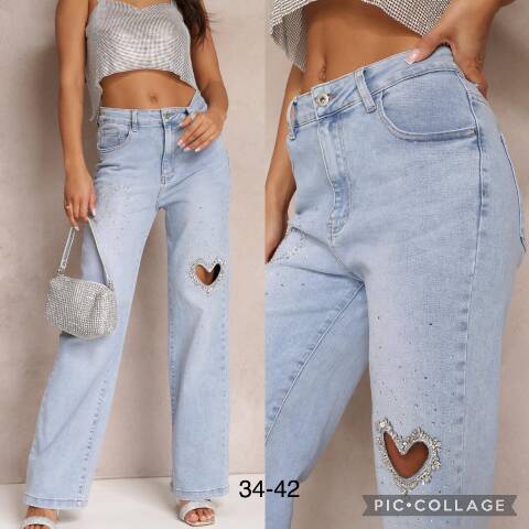 Jeansy damskie 9199 1 kolor 34-42