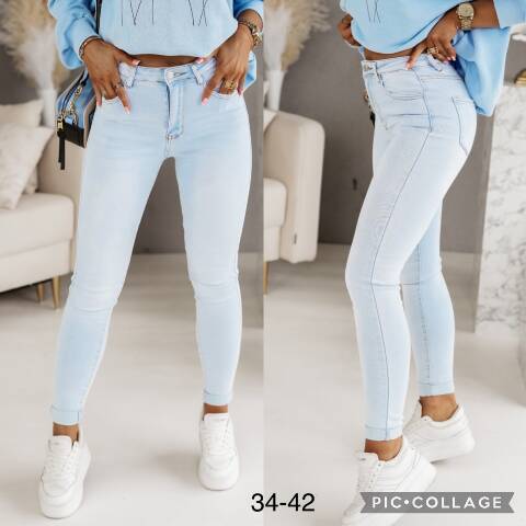 Jeansy damskie 9200 1 kolor 34-42 1