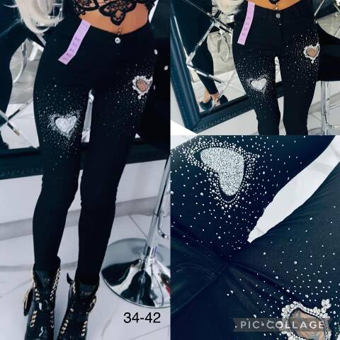 Jeansy damskie 9202 1 kolor 34-42