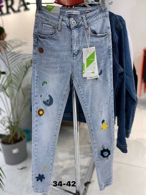 Jeansy damskie 9204 1 kolor 34-42