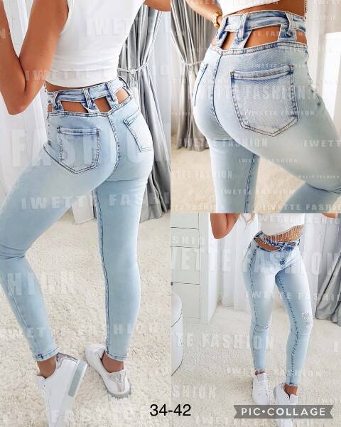 Jeansy damskie 9209 1 kolor 34-42