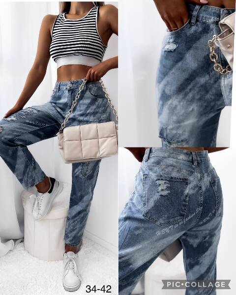 Jeansy damskie 9217 1 kolor 34-42