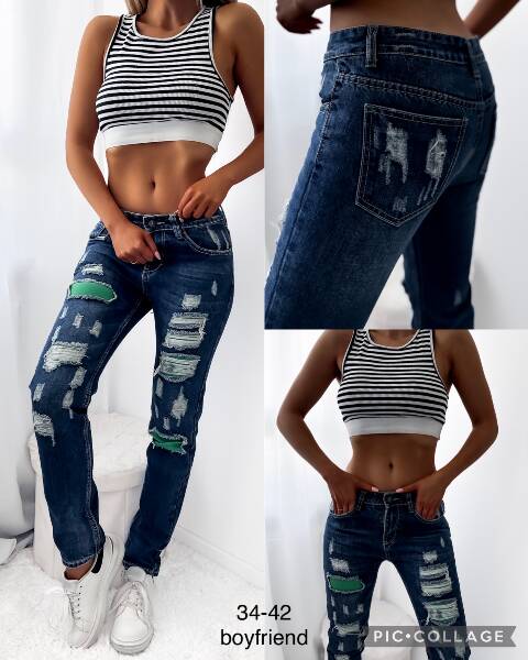 Jeansy damskie 9220 1 kolor 34-42 1