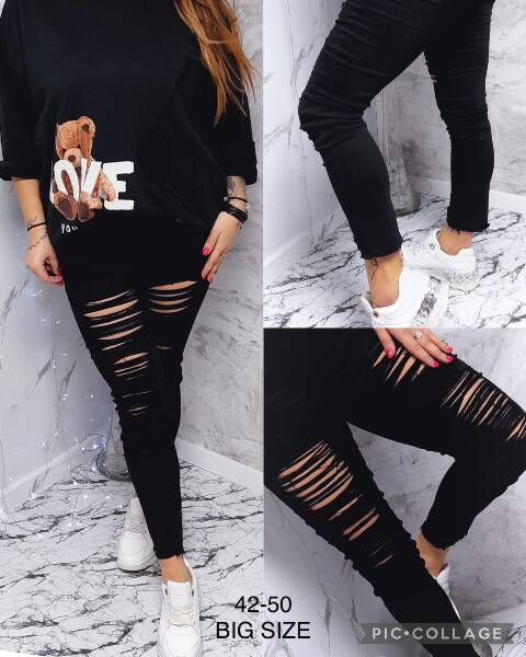 Jeansy damskie 9223 1 kolor 42-50