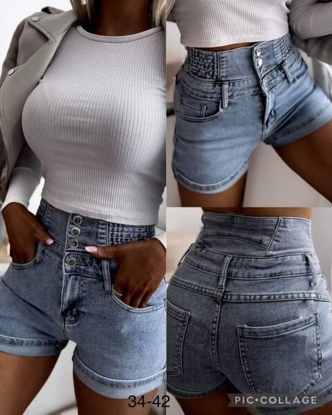 Szorty jeansowe damskie 9231 1 kolor 34-42 1