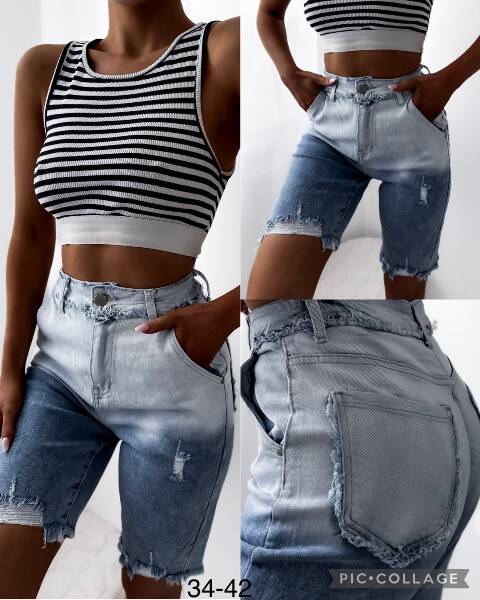 Szorty jeansowe damskie 9237 1 kolor 34-42 1