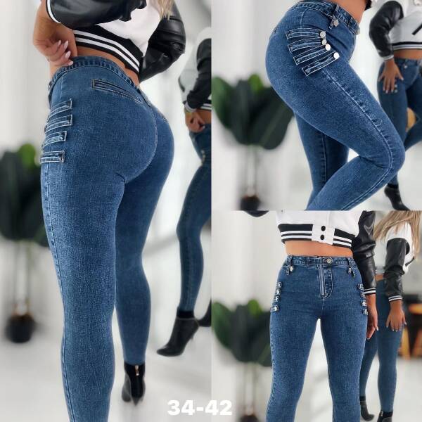 Jeansy damskie 9423 1 kolor 34-42
