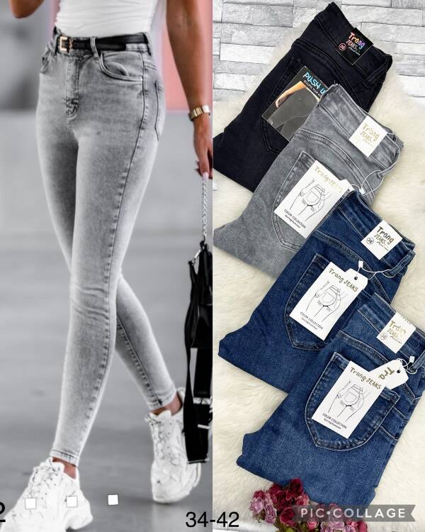 Jeansy damskie 9424 1 kolor 34-42 1